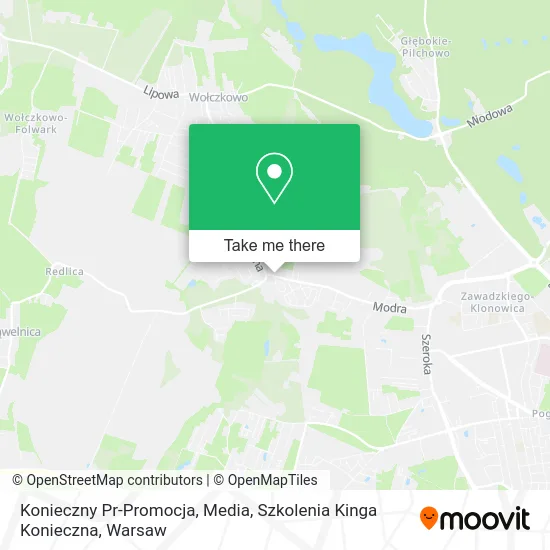 Konieczny Pr-Promocja, Media, Szkolenia Kinga Konieczna map