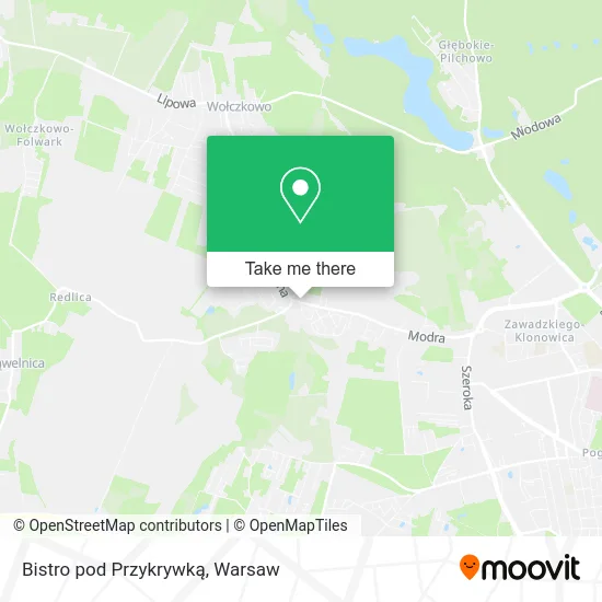 Bistro pod Przykrywką map