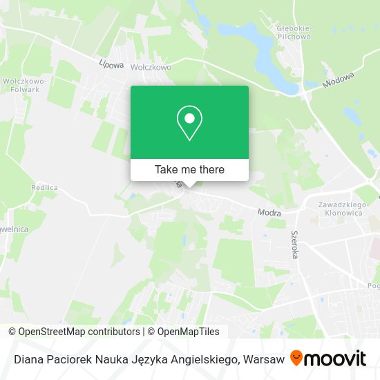 Diana Paciorek Nauka Języka Angielskiego map