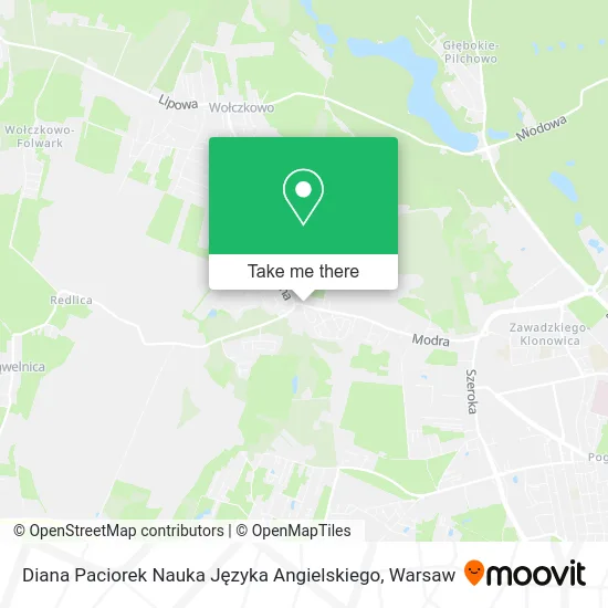 Diana Paciorek Nauka Języka Angielskiego map