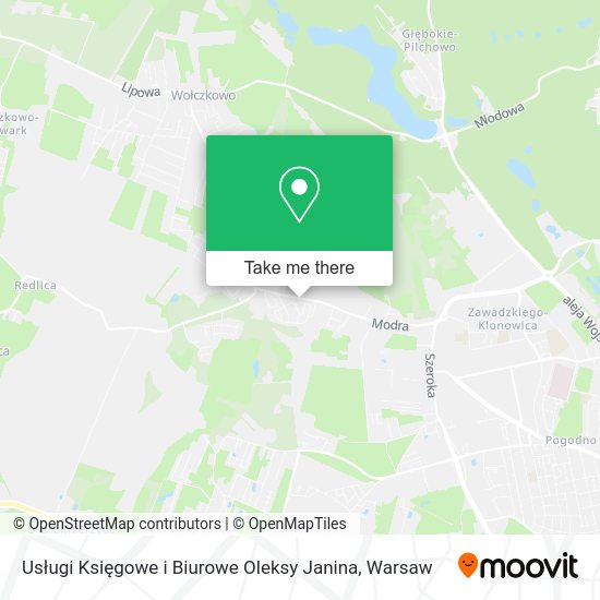 Usługi Księgowe i Biurowe Oleksy Janina map