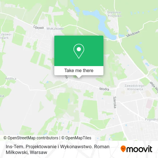 Ins-Tem. Projektowanie i Wykonawstwo. Roman Miłkowski map