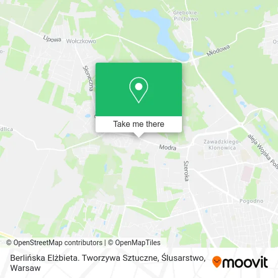 Berlińska Elżbieta. Tworzywa Sztuczne, Ślusarstwo map