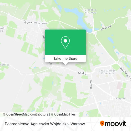 Карта Pośrednictwo Agnieszka Wojdalska