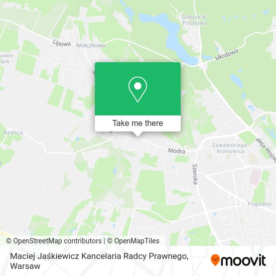 Maciej Jaśkiewicz Kancelaria Radcy Prawnego map