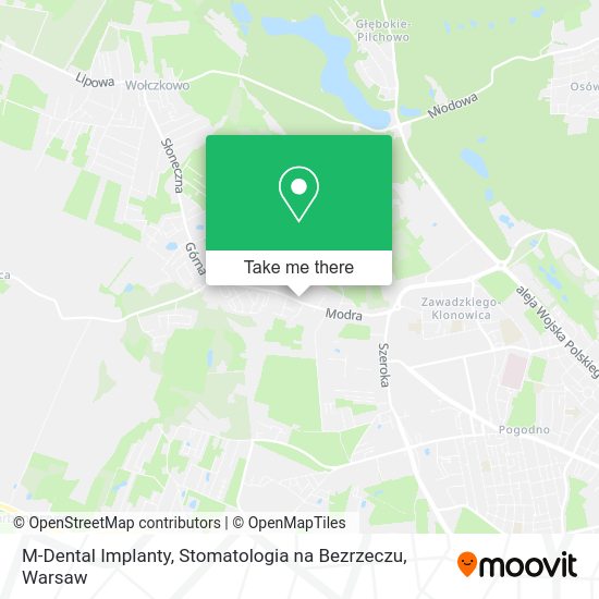 Карта M-Dental Implanty, Stomatologia na Bezrzeczu