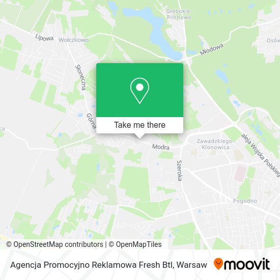 Agencja Promocyjno Reklamowa Fresh Btl map