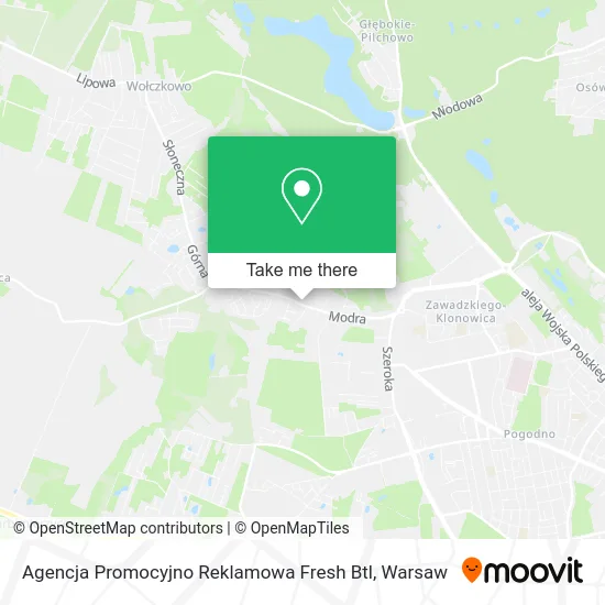 Agencja Promocyjno Reklamowa Fresh Btl map