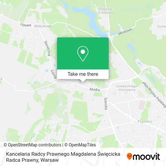 Kancelaria Radcy Prawnego Magdalena Święcicka Radca Prawny map