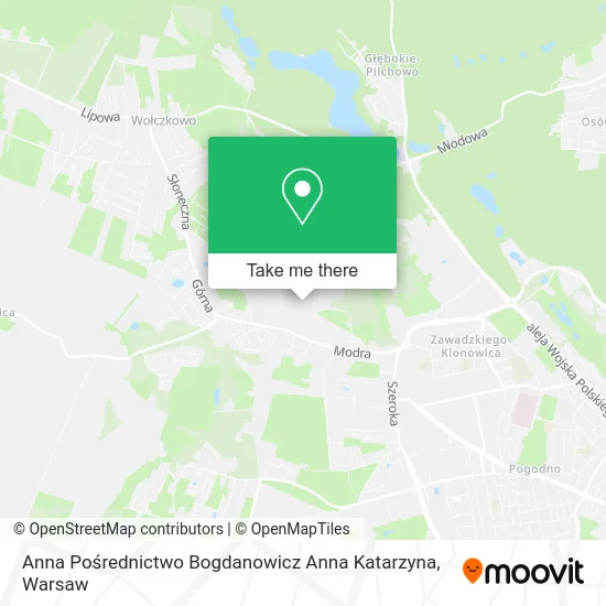 Anna Pośrednictwo Bogdanowicz Anna Katarzyna map