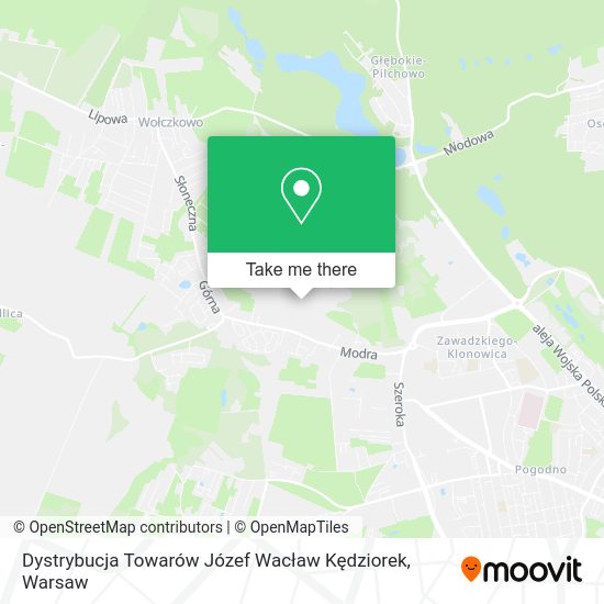 Dystrybucja Towarów Józef Wacław Kędziorek map