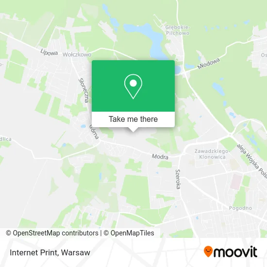 Internet Print map