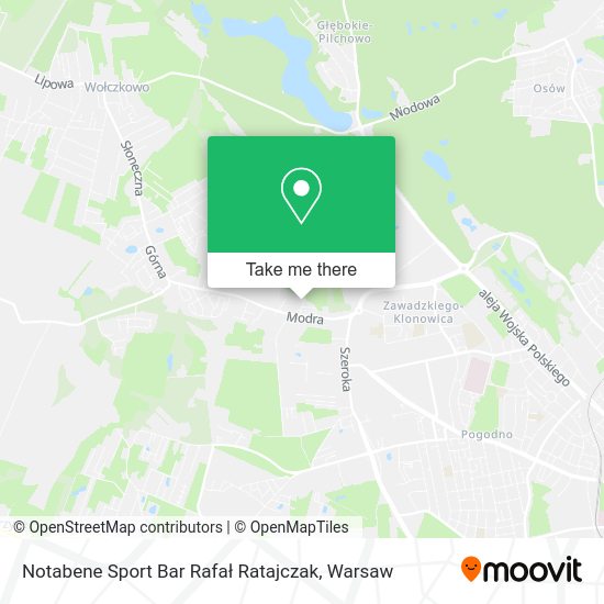 Notabene Sport Bar Rafał Ratajczak map