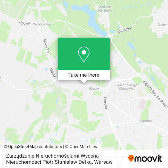Карта Zarządzanie Nieruchomościami Wycena Nieruchomości Piotr Stanisław Detka