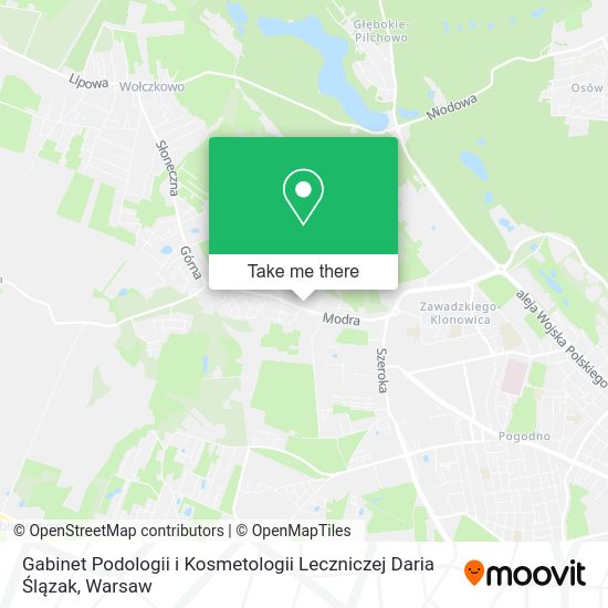 Gabinet Podologii i Kosmetologii Leczniczej Daria Ślązak map