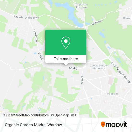 Organic Garden Modra map