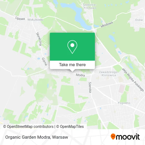 Organic Garden Modra map