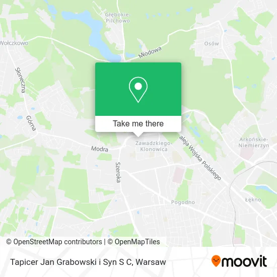 Tapicer Jan Grabowski i Syn S C map