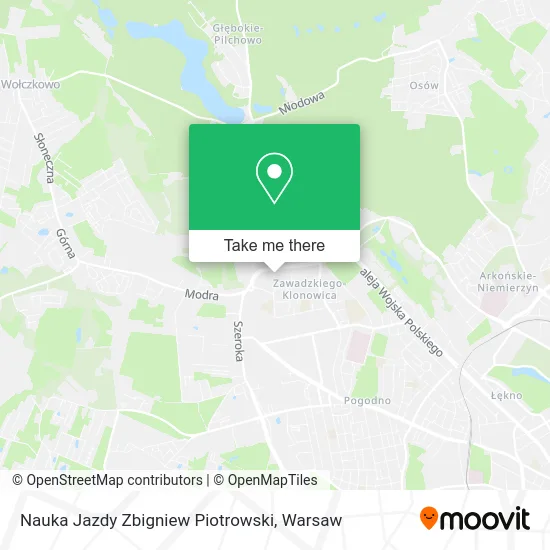 Nauka Jazdy Zbigniew Piotrowski map