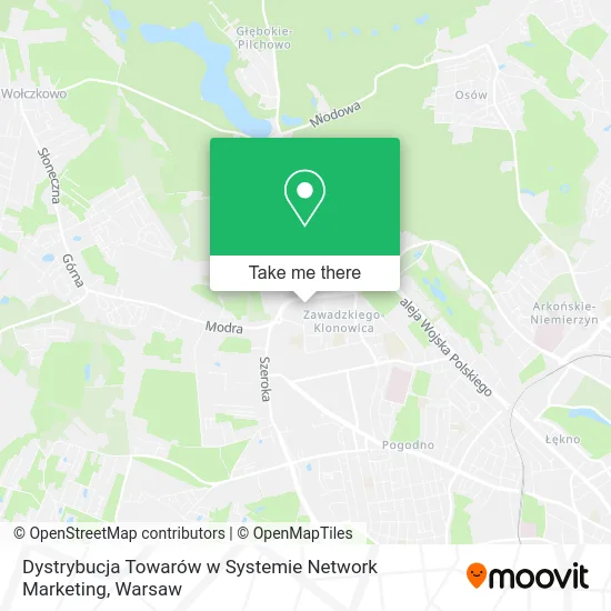 Dystrybucja Towarów w Systemie Network Marketing map