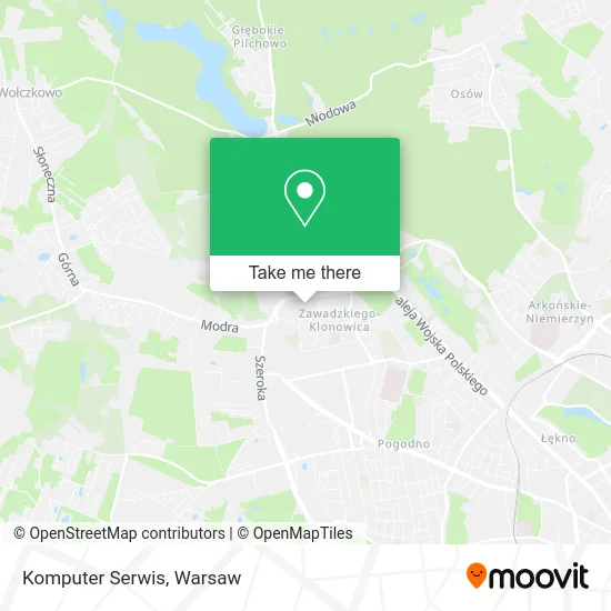 Komputer Serwis map