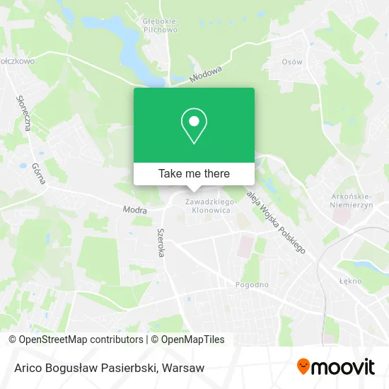 Arico Bogusław Pasierbski map