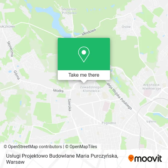 Usługi Projektowo Budowlane Maria Purczyńska map
