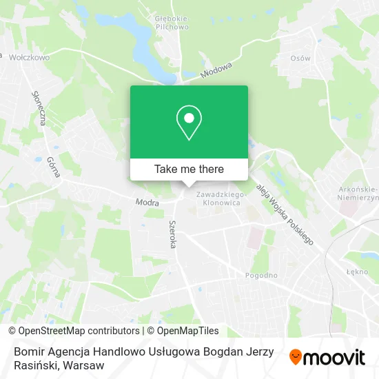 Bomir Agencja Handlowo Usługowa Bogdan Jerzy Rasiński map