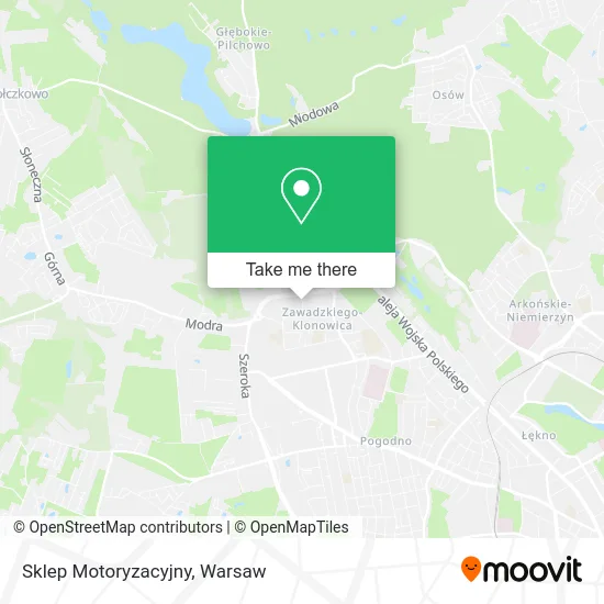 Sklep Motoryzacyjny map