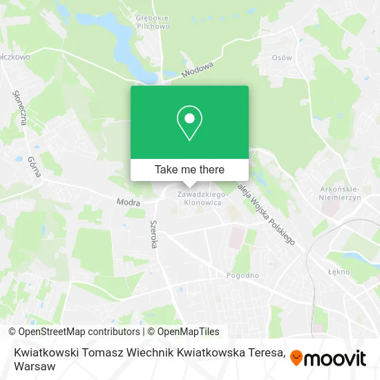 Kwiatkowski Tomasz Wiechnik Kwiatkowska Teresa map