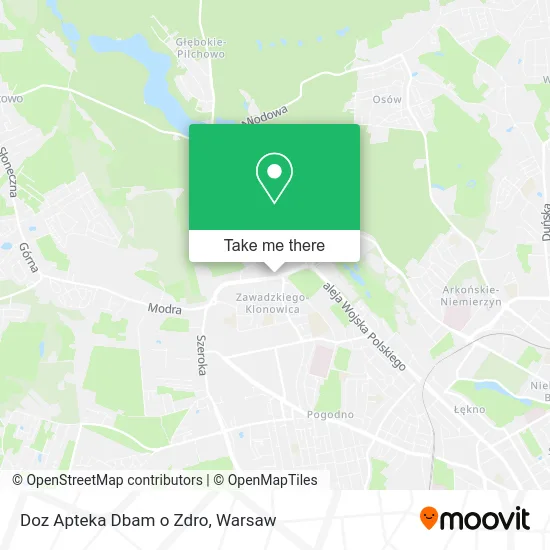 Doz Apteka Dbam o Zdro map