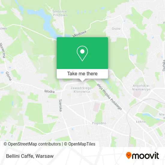 Bellini Caffe map