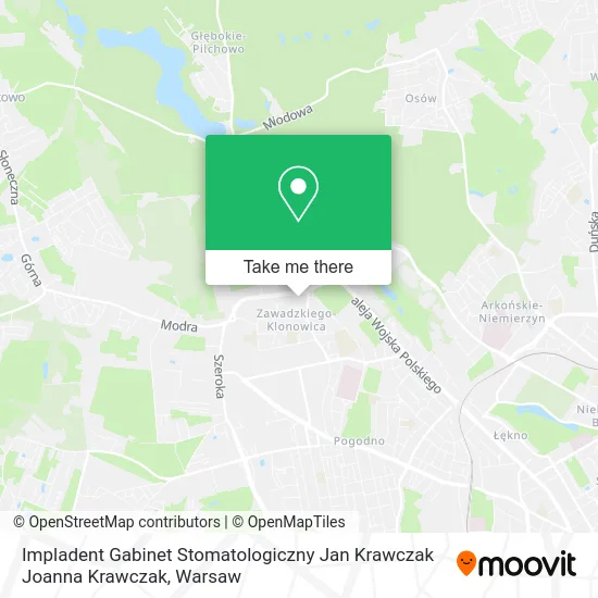 Impladent Gabinet Stomatologiczny Jan Krawczak Joanna Krawczak map