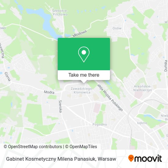 Gabinet Kosmetyczny Milena Panasiuk map