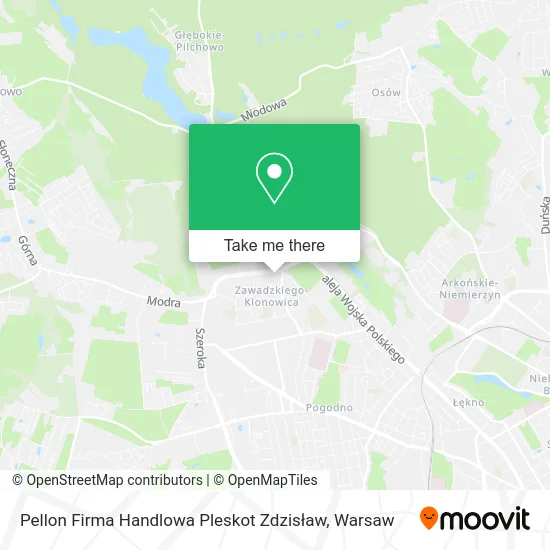 Pellon Firma Handlowa Pleskot Zdzisław map
