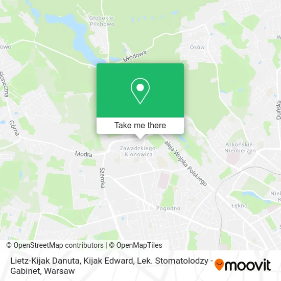 Lietz-Kijak Danuta, Kijak Edward, Lek. Stomatolodzy - Gabinet map