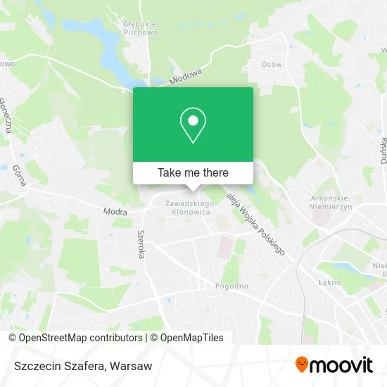 Szczecin Szafera map