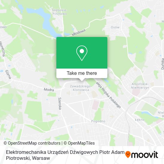 Elektromechanika Urządzeń Dźwigowych Piotr Adam Piotrowski map