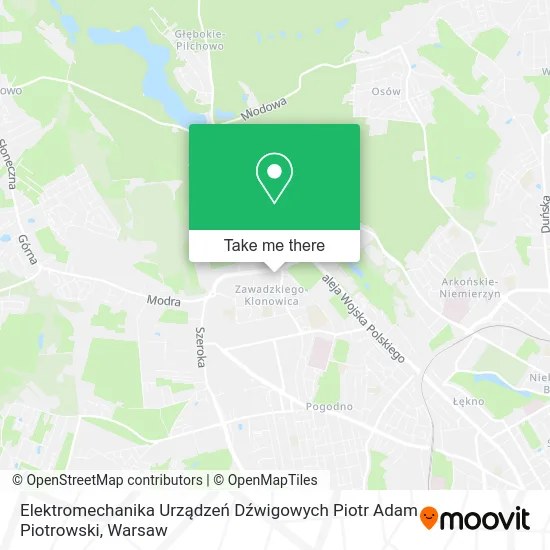 Elektromechanika Urządzeń Dźwigowych Piotr Adam Piotrowski map