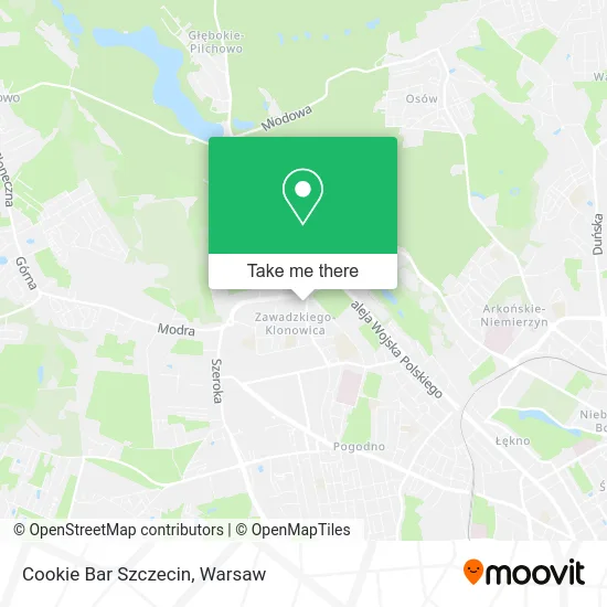 Cookie Bar Szczecin map