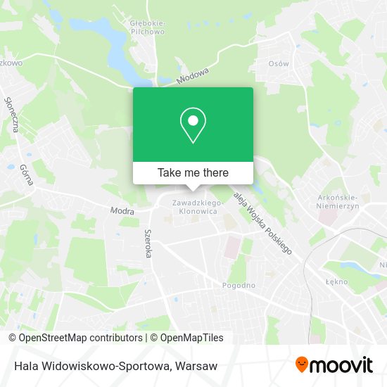 Hala Widowiskowo-Sportowa map