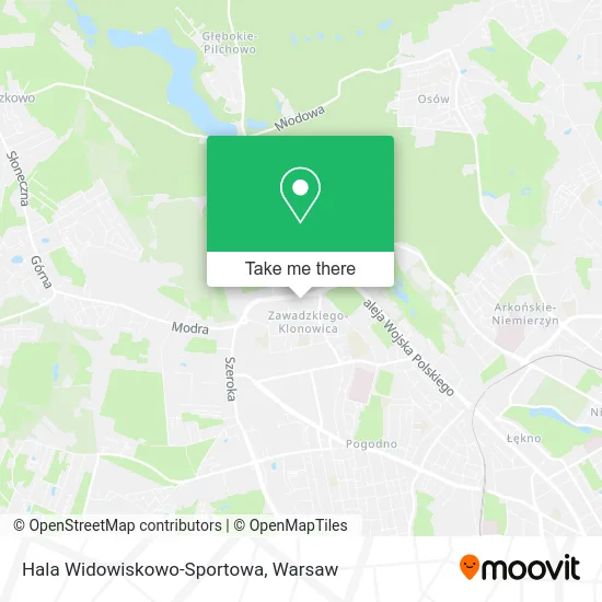 Hala Widowiskowo-Sportowa map