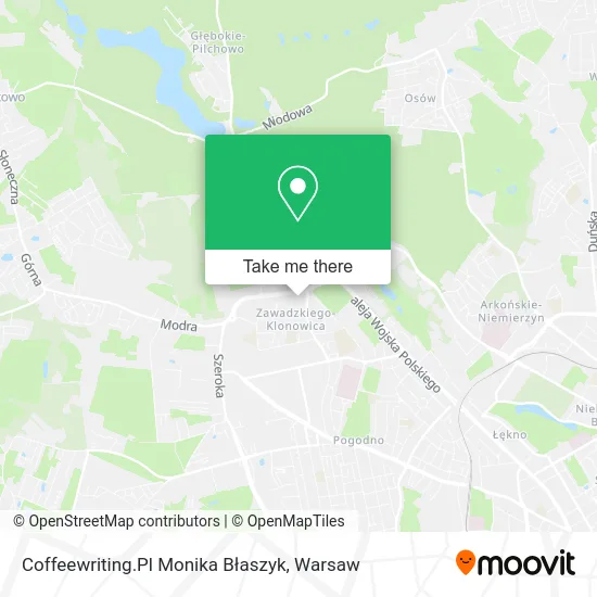 Coffeewriting.Pl Monika Błaszyk map