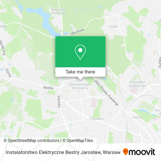 Instalatorstwo Elektryczne Bestry Jarosław map