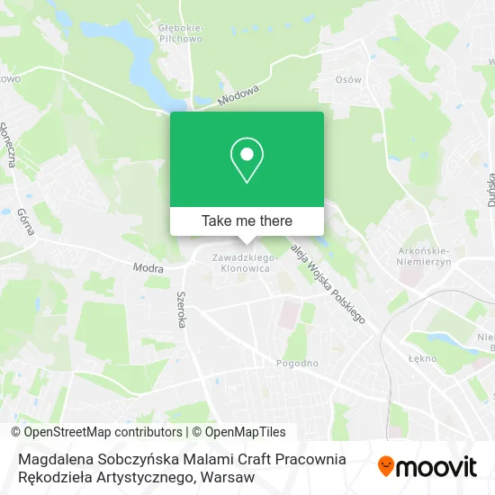 Magdalena Sobczyńska Malami Craft Pracownia Rękodzieła Artystycznego map