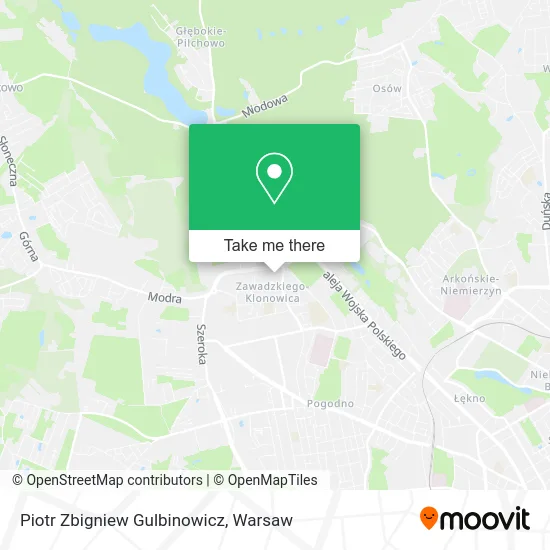 Piotr Zbigniew Gulbinowicz map