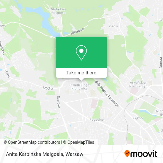 Anita Karpińska Małgosia map