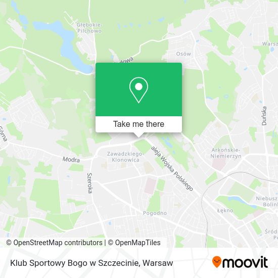 Klub Sportowy Bogo w Szczecinie map