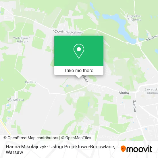 Карта Hanna Mikołajczyk- Usługi Projektowo-Budowlane