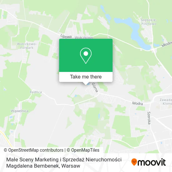 Карта Małe Sceny Marketing i Sprzedaż Nieruchomości Magdalena Bembenek